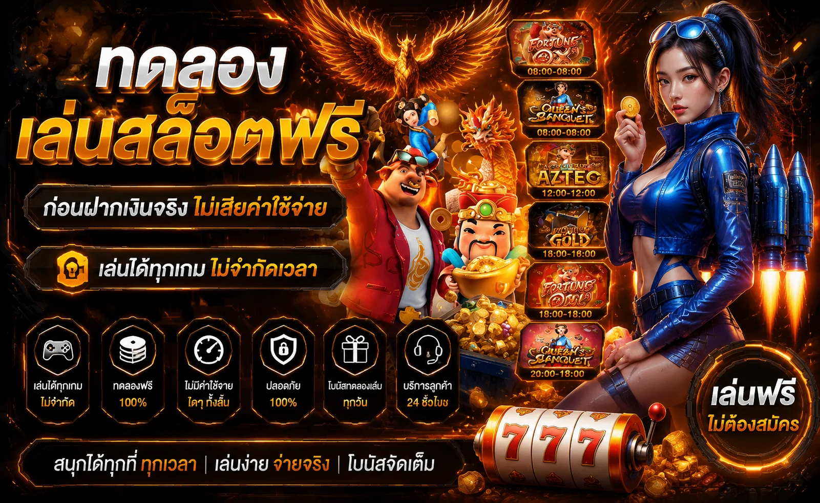 TIZ66 ทดลองเล่นสล็อต PG SLOT ฟรี ไม่ต้องสมัคร